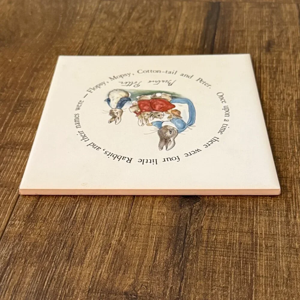 Peter Rabbit Trivet by Wedgwood of Etruria & Barlaston Made in England